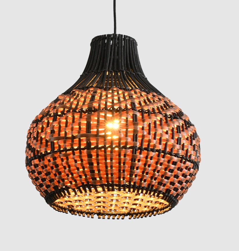 COLGANTE RATTAN 40CM X 38CM E27